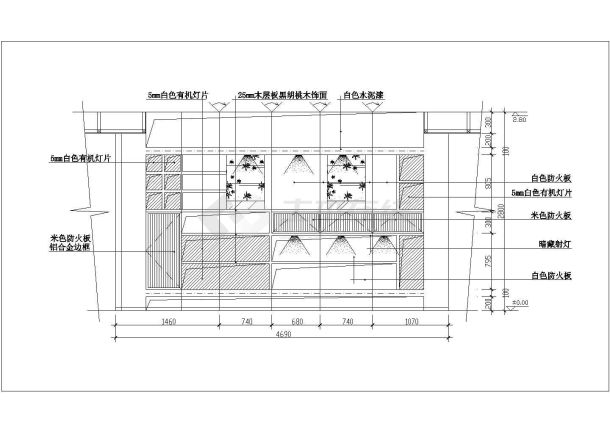 某书房CAD节点构造设计施工图纸-图一