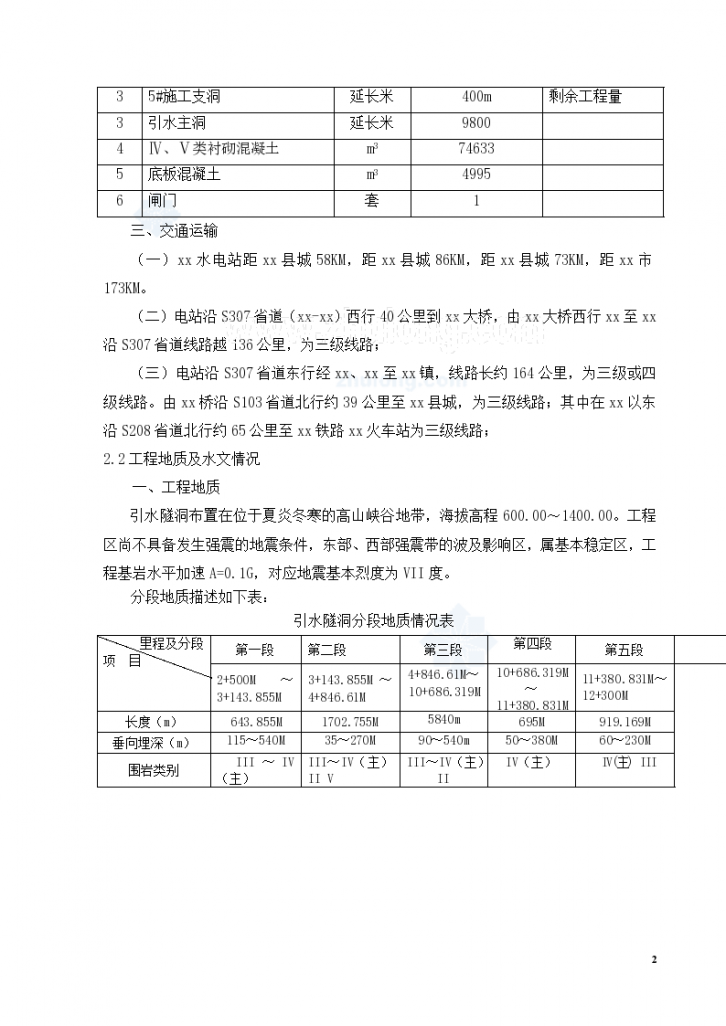 闸坝引水式电站建设 工程施工组织设计-图二