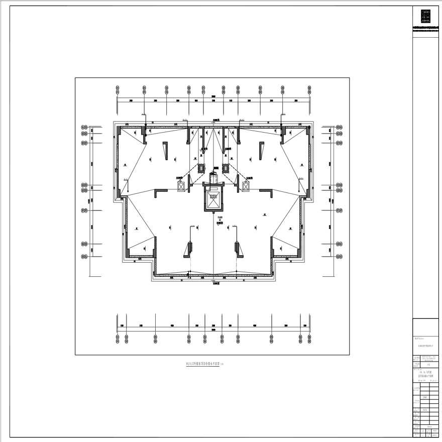 P-W-QP021_10，11，12号楼屋顶层给排水平面图-图一