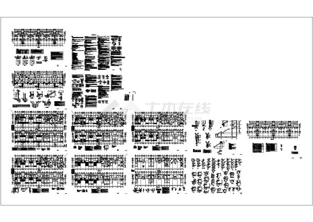 某五层框架结构住宅楼CAD平立面设计施工图-图一