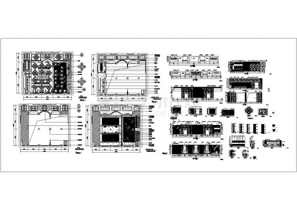 某西餐厅CAD全套构造设计详图-图一