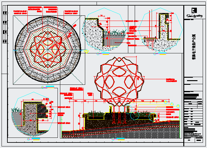 某电子商务楼节点CAD设计构造完整大样图_图1