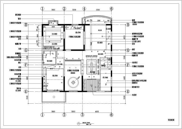 住宅室内家装设计cad施工图_图1