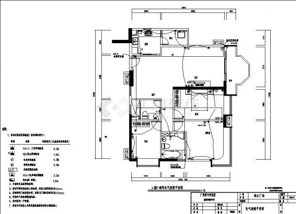 三套独立小型别墅住宅楼建筑设计施工cad图纸（含说明）-图二