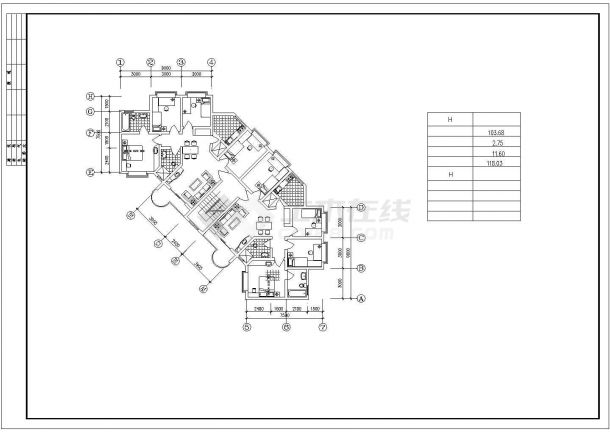 苏州市香山翠谷花园小区经典热门的平面户型设计CAD图纸（共10张）-图二