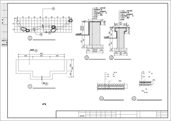 翠湖新城二期园林建筑设计CAD平面图大样图施工图纸（标注详细）_图1