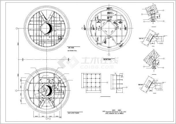 水泥厂钢结构工程CAD施工图纸-图一