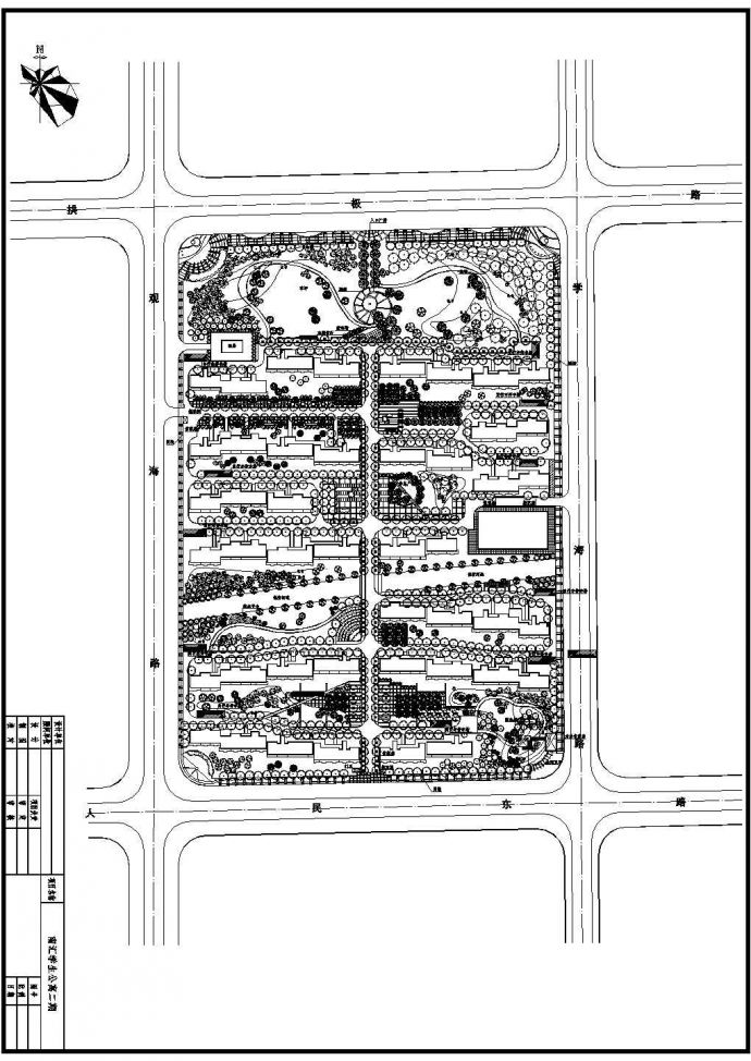 南汇大学城学生公寓二期规划图设计CAD平面图（含设计说明）_图1