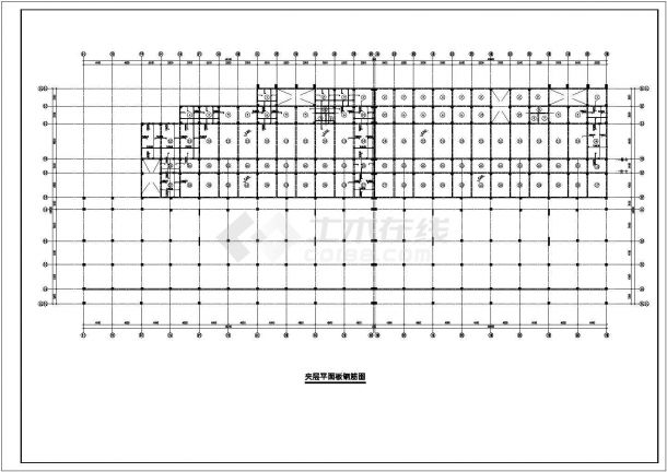 某商业铺混凝土工程设计施工CAD图纸-图二