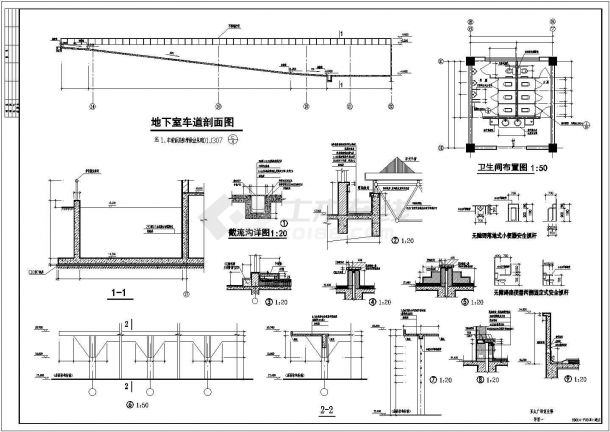 某大型商场全套建筑CAD设计详细施工图-图一