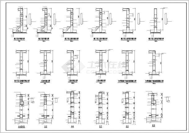 某十五层风车布置住宅结构建筑设计施工CAD图纸-图一
