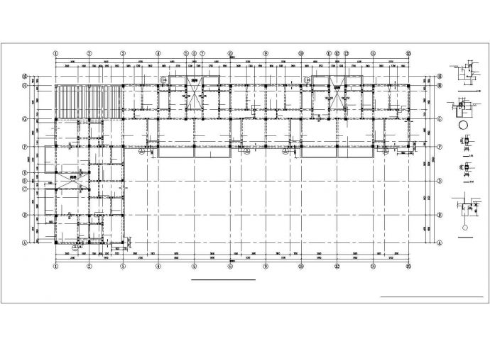 某四层商住两用框架结构建筑设计施工CAD图纸_图1
