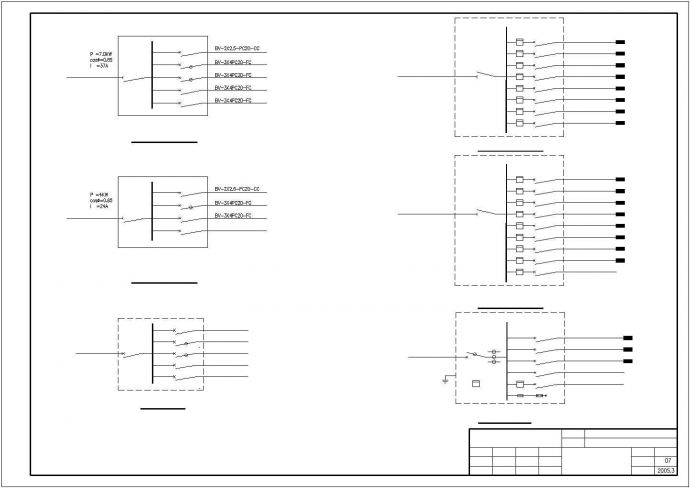 某综合楼电气设计CAD完整详细平面图_图1