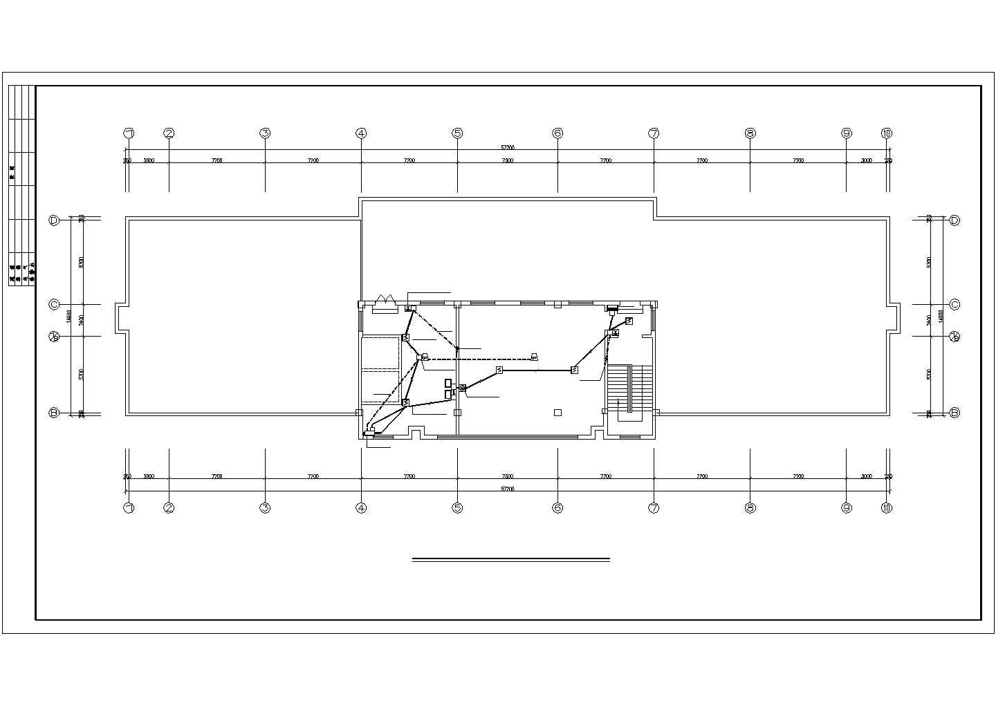 某综合医院电气设计CAD完整详细平面图（含施工说明）