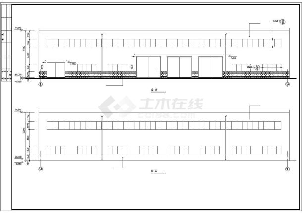 某钼业公司养路队755.29平方米钢结构检修厂房设计cad建筑施工图（含设计说明）-图一