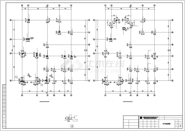 某高档别墅建筑结构设计施工CAD图纸-图一