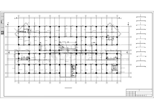 某小高层门诊综合楼剪力墙结构设计施工CAD图纸-图一