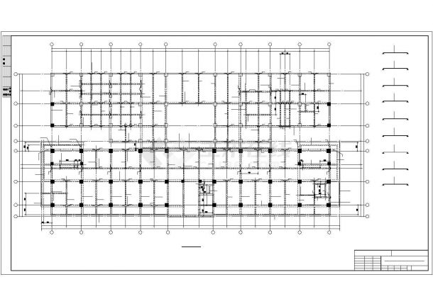 某小高层门诊综合楼剪力墙结构设计施工CAD图纸-图二