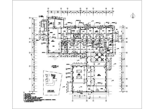 现代风格多功能职工宿舍建筑CAD图-图二