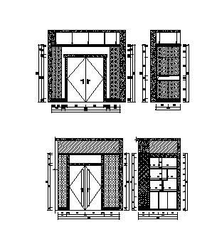 中式风格办公空间CAD装饰施工图-图二