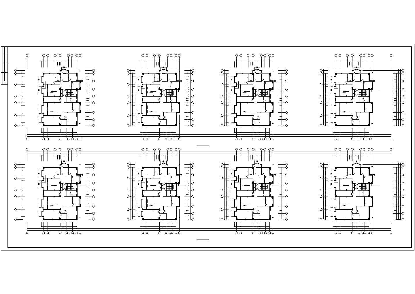 某框架结构沿街公建建筑设计施工CAD图纸