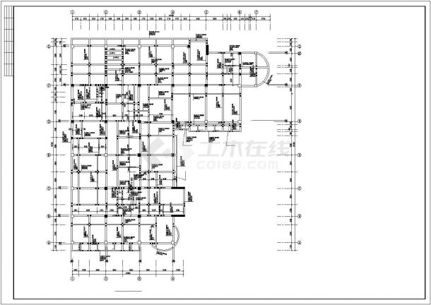 某框架结构医疗机构病房大楼建筑设计施工CAD图纸-图二