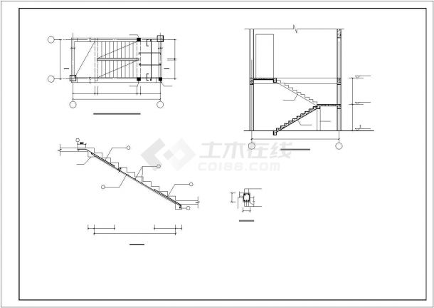 某框架结构综合办公楼建筑全套设计施工CAD图纸-图二
