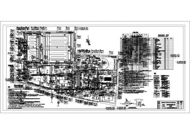 某设计院全套污水CAD处理厂图纸-图一