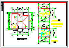 两层小别墅建筑设计CAD方案图-图二