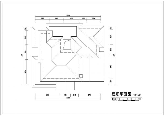 上海某地多层街道别墅楼施工图(含各层平面图)_图1