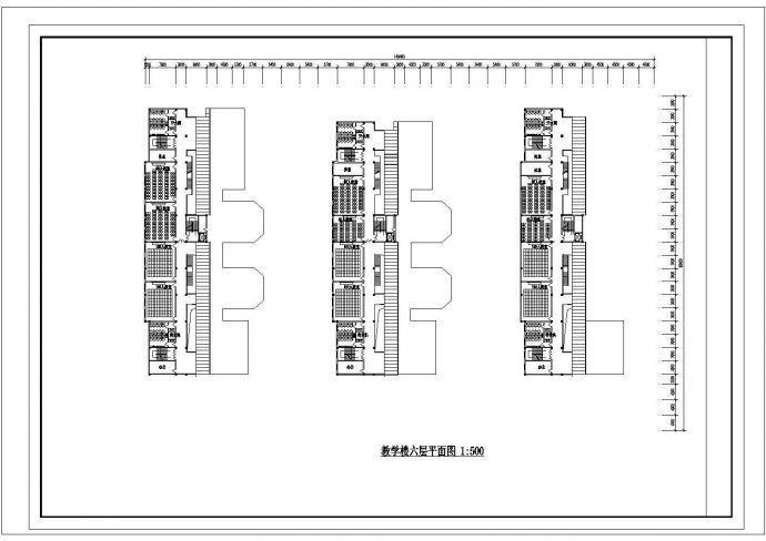 教学楼建筑设计方案图(CAD，8张图纸)_图1