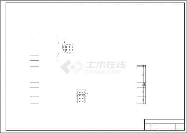 天津南开大学附属中学3450平米四层活动中心科技楼建筑设计CAD图纸-图一