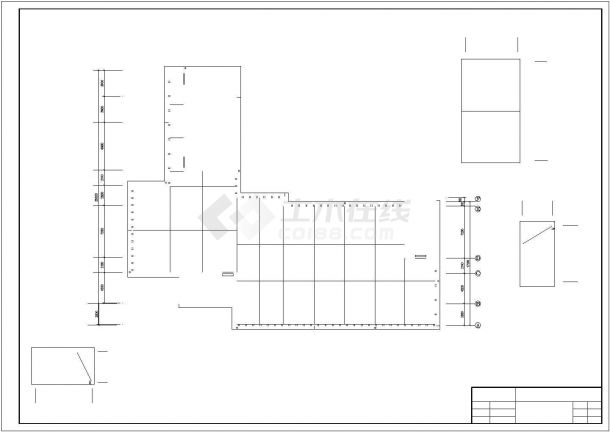 天津南开大学附属中学3450平米四层活动中心科技楼建筑设计CAD图纸-图二
