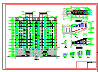 小高层住宅楼建筑全套设计CAD图