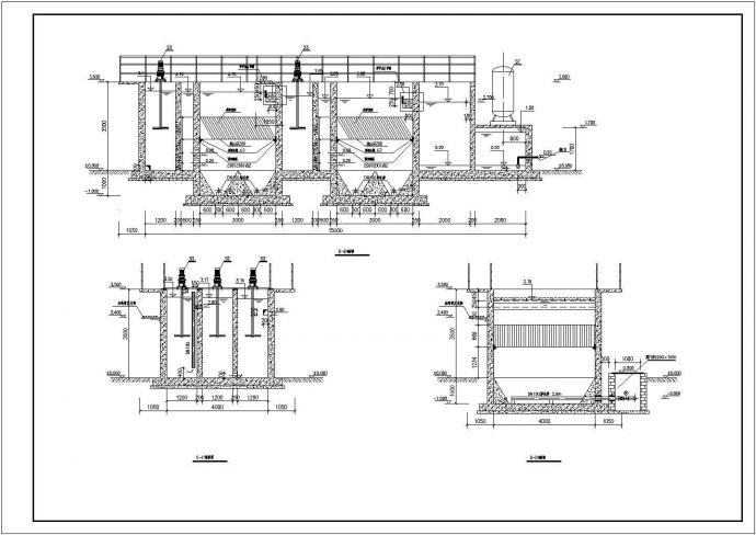 某工业固废处置场渗滤液处理CAD施工图纸_图1