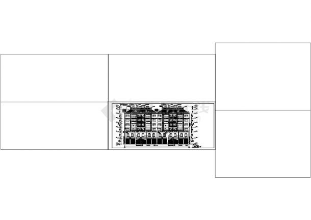 某地区6层多层砖混结构商住楼建筑cad设计施工图纸-图二