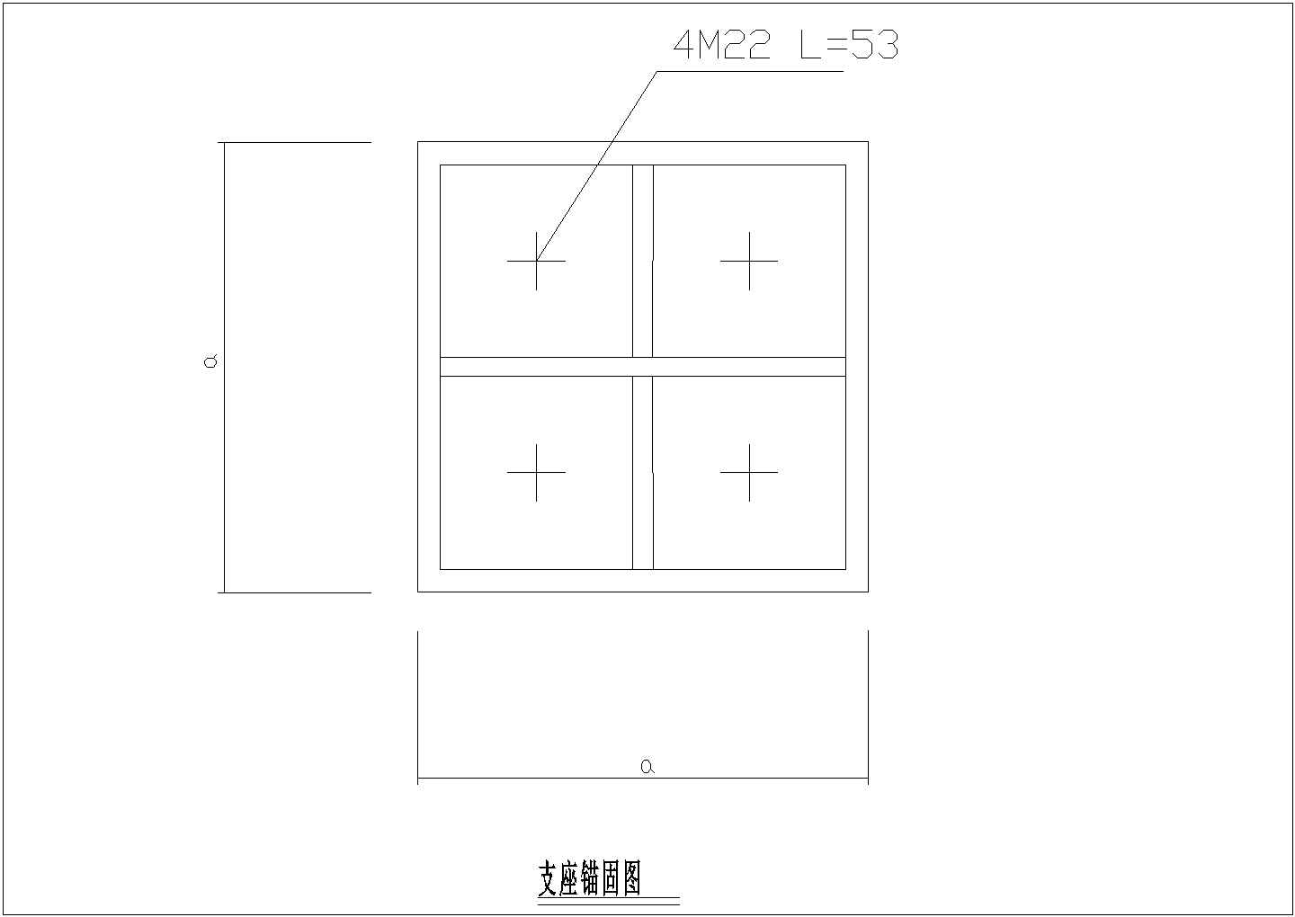 某长方形别墅庭院绿化总平面设计CAD参考图