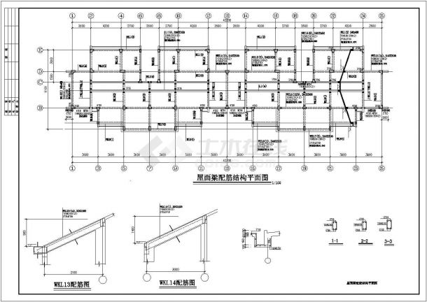 某框架结构带阁楼住宅建筑设计施工CAD图纸-图二