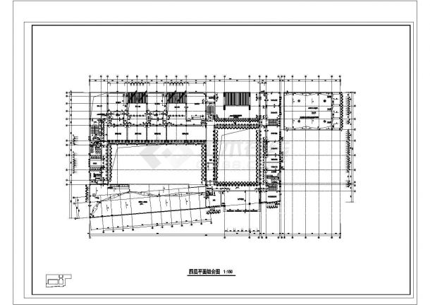 某小学教学楼平面图（CAD，6张图纸）-图一