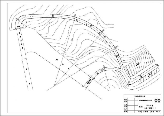 某地区水利工程道路设计CAD施工图_图1