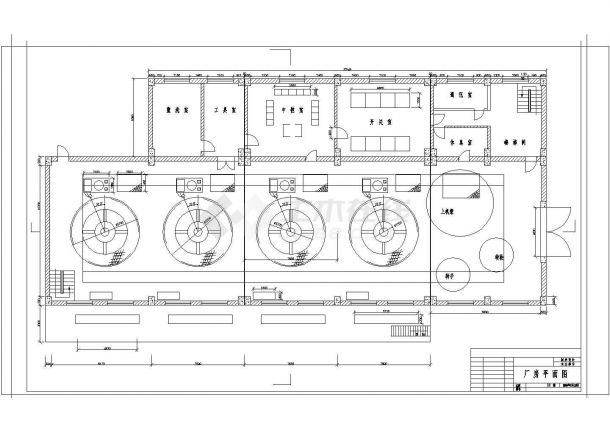 某水力发电站厂房CAD设计完整平面图-图二