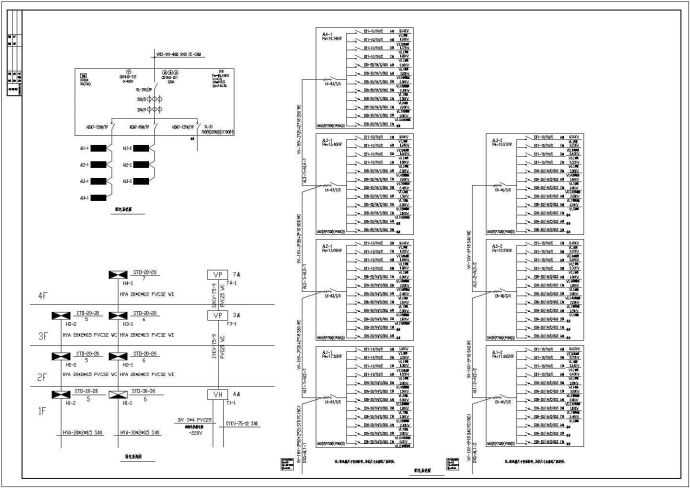 某办公楼全套电气CAD完整设计构造施工图_图1