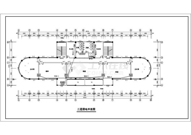 某办公楼设计方案CAD框架结构详细施工图-图一