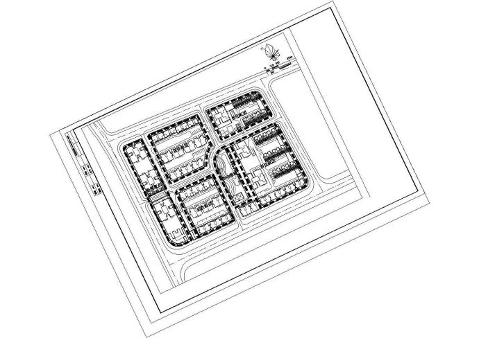 【苏州】某欧式风格小区住宅楼全套施工设计cad图纸_图1