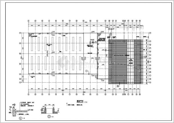 奥迪4S店框架结构建筑设计图-图一