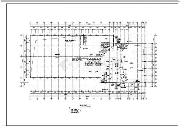 奥迪4S店框架结构建筑设计图-图二