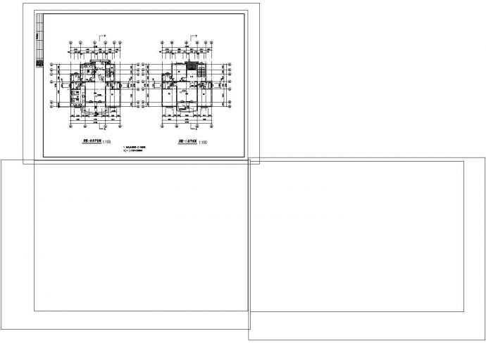 2层 农村别墅建筑CAD图纸设计_图1