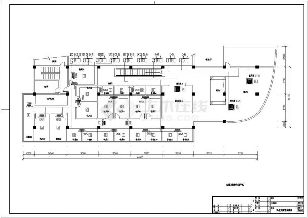 茶楼中央空调设计方案CAD图纸-图二
