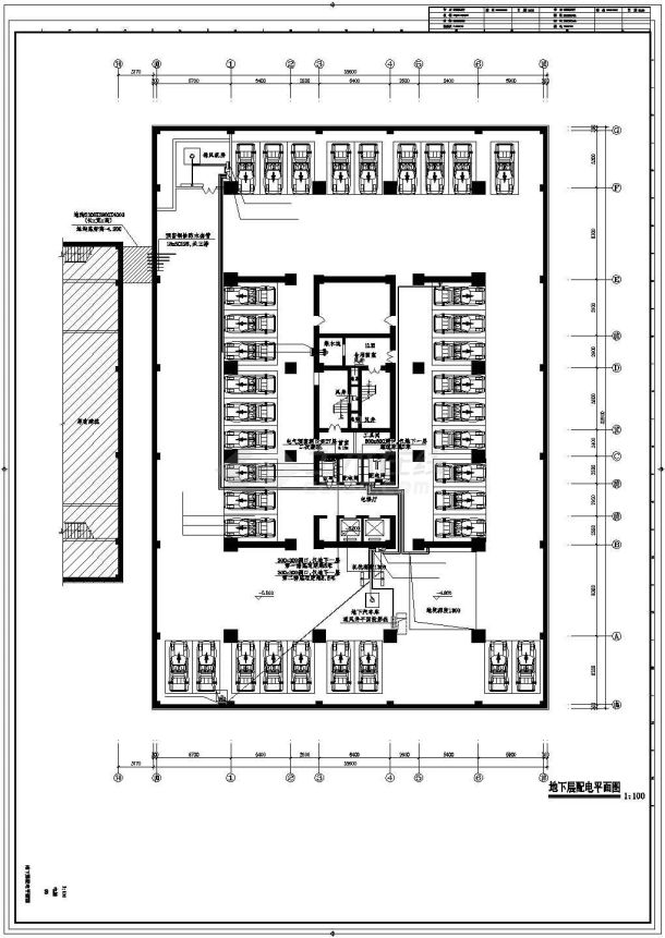 [河北]高层综合办公楼强弱电电气施工图37张-图一