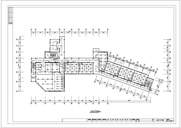 某学校综合楼电气设计CAD参考图-图二